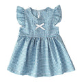 Sanlutoz Floral Baby Girls Dress Summer Short Sleeve Holiday Casual Kids Girls Dresses Clothing