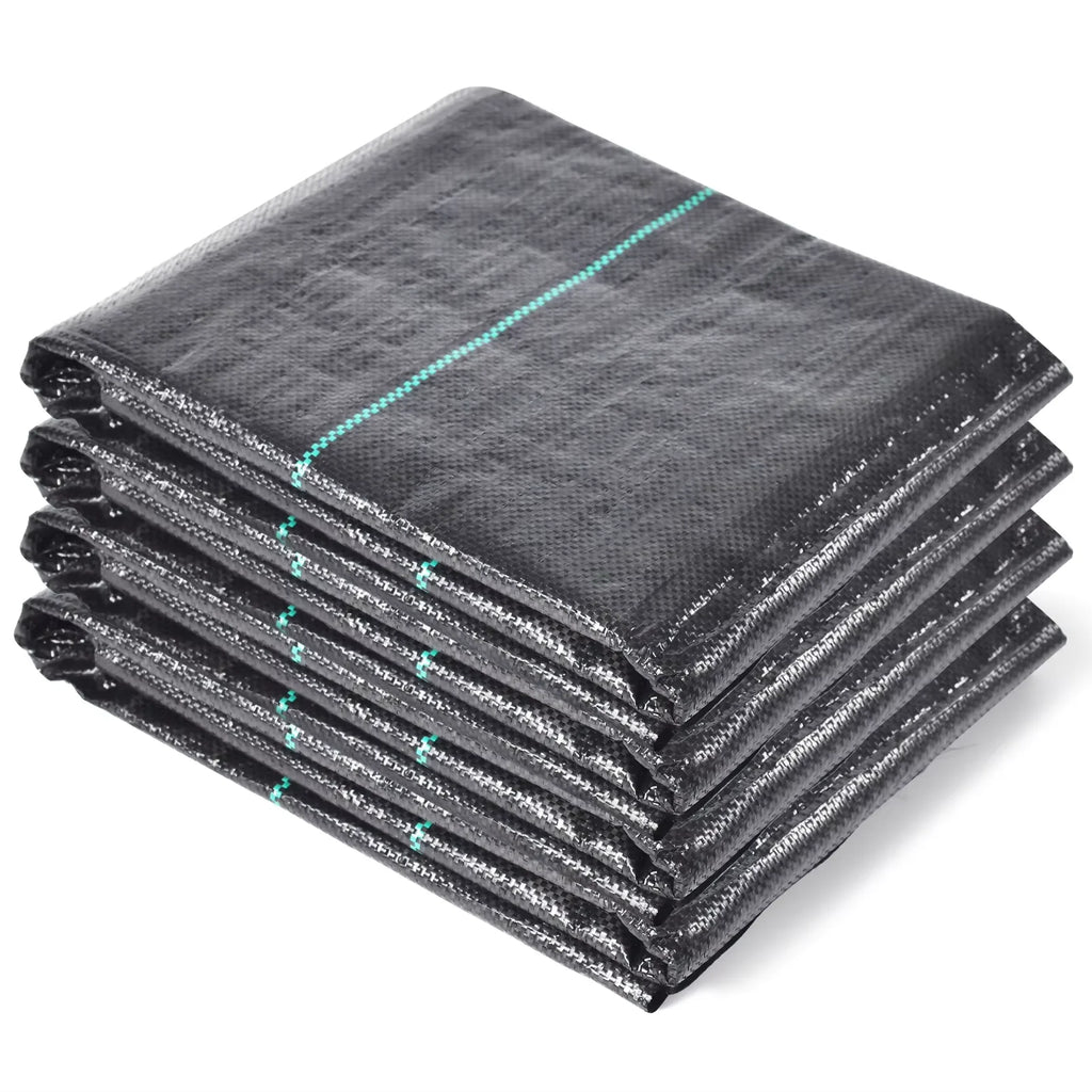 Heavy-duty weed control fabric, landscaping geotextile, durable and wear-resistant ground cover mat, yard and driveway weed barr