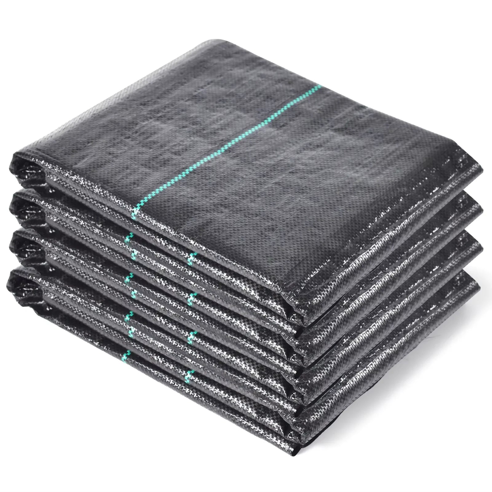 Heavy-duty weed control fabric, landscaping geotextile, durable and wear-resistant ground cover mat, yard and driveway weed barr
