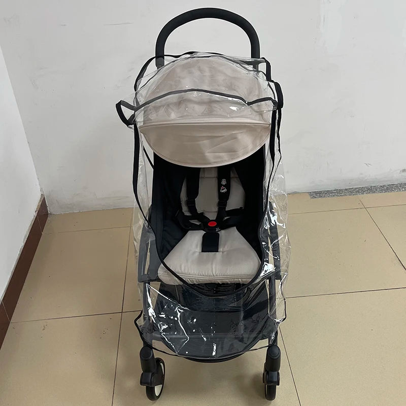 Stroller Rain Cover Universal EVA Full Cover Raincoat Fit Yoyo Cybex YOYA Plus Wind Dust Shield Pram Strollers Accessories