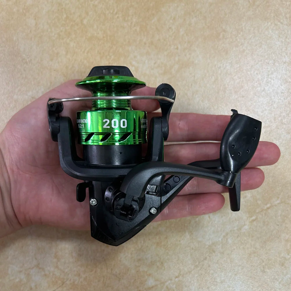 Plastics Spinning Fishing Reels 5.2:1 Wheel Spinning Reel Fishing Lure Wheel Vessel Bait Casting Flying Fishing Trolling