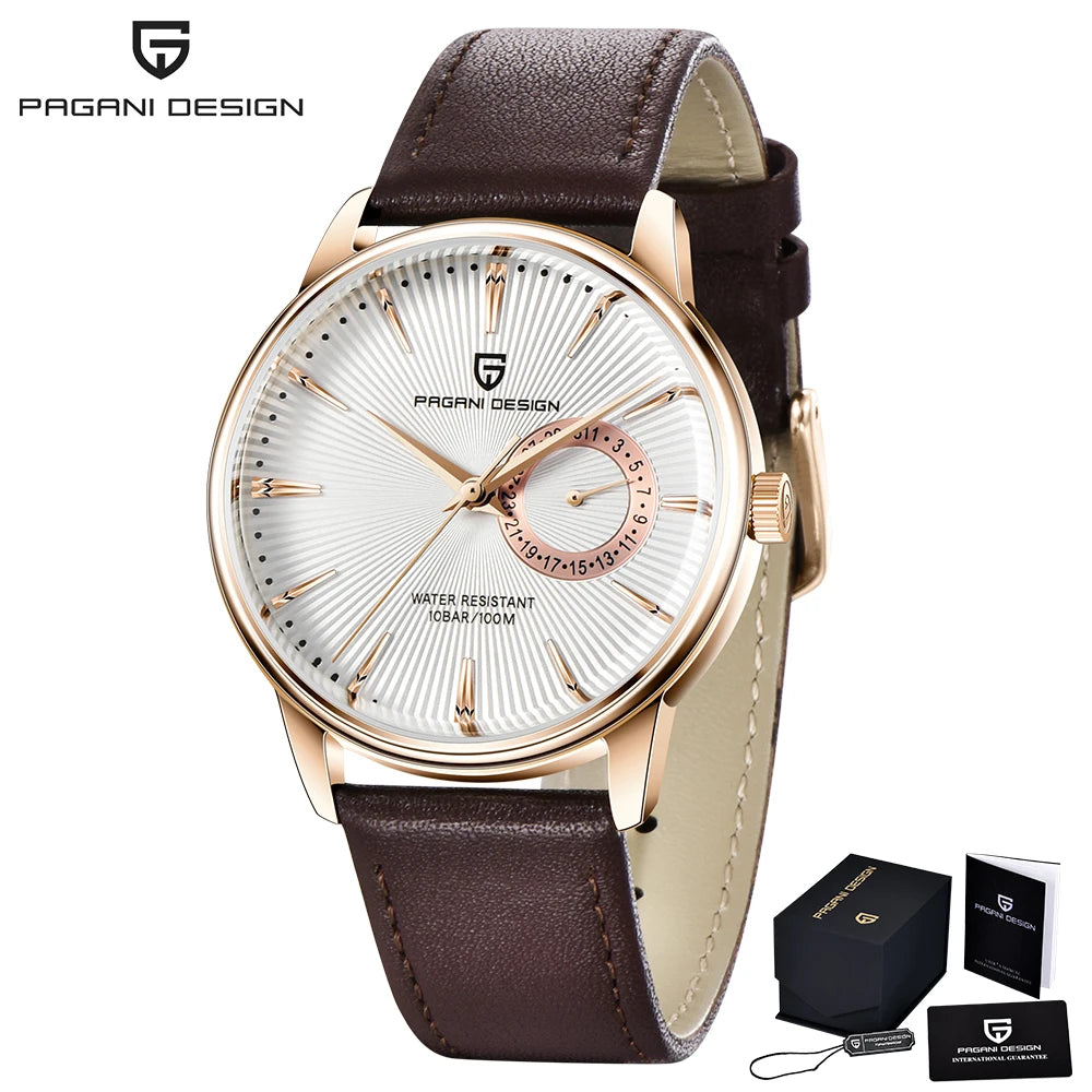 Original PAGANI DESIGN 1654 Fashion Casual Sports Watch Men Military Watch Stainless Steel Waterproof Quartz Watch Reloj Hombre