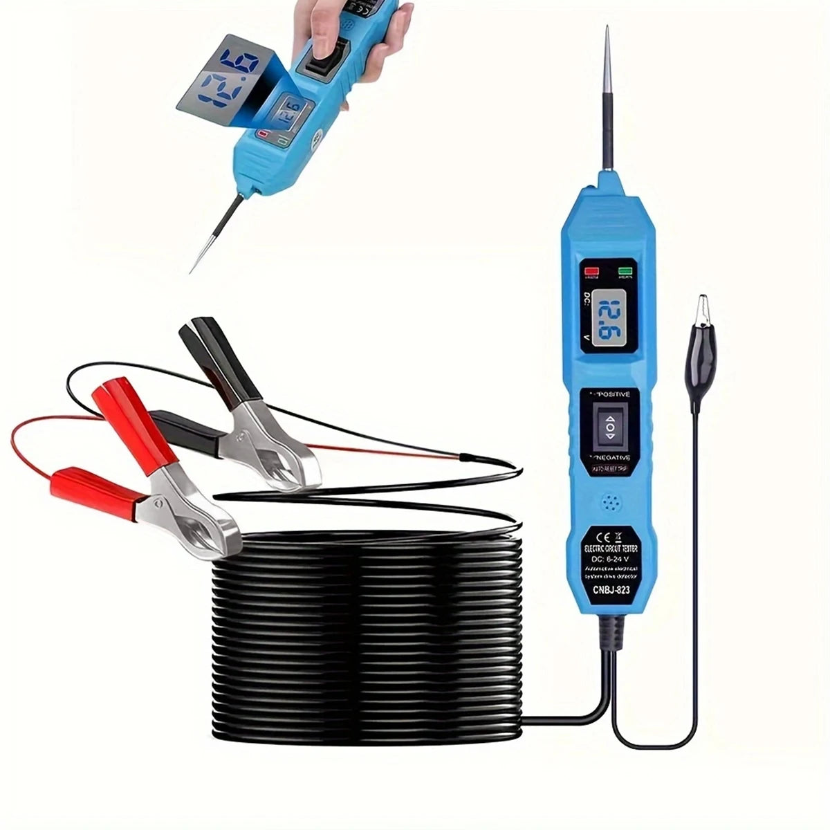 Pro Automotive Circuit Master - 3.5-36V Multifunctional Drive Tester with Digital Display, Short Circuit Detector