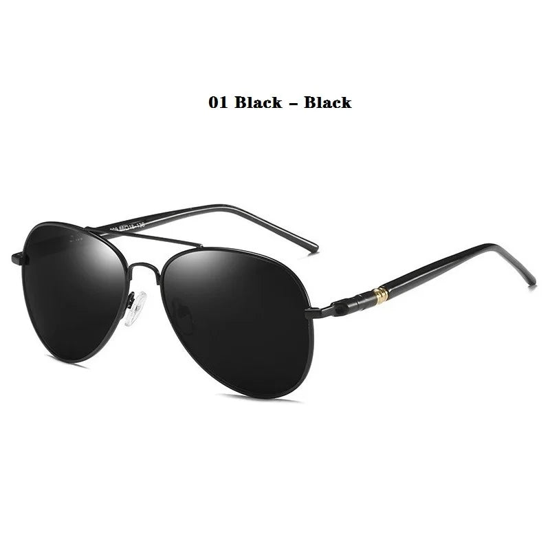 Luxury Pilot  Sunglasses Men Women Driving Fishing Retro Sun Glasses Brand Designer Male Metal Sunglasses For Man
