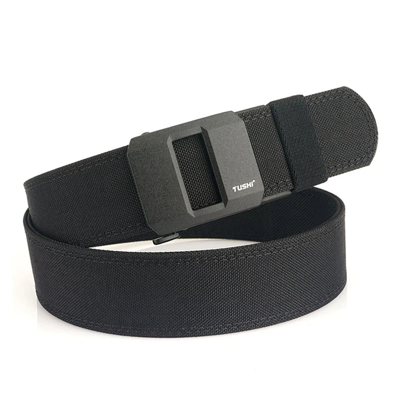 VATLTY 2024 Stiff Tactical Belt for Men Metal Automatic Buckle Military Police Duty Belt 1100D Nylon Gun Belt Casual Girdle Male