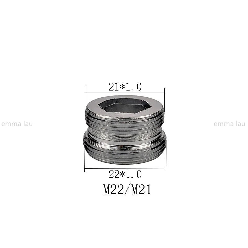 16 17 18 20 21 22 23 24 25 30mm Turn 22 Faucet Aerator Adapter Water Purifier Fittings Brass Kitchen Faucet Plumbing Accessories