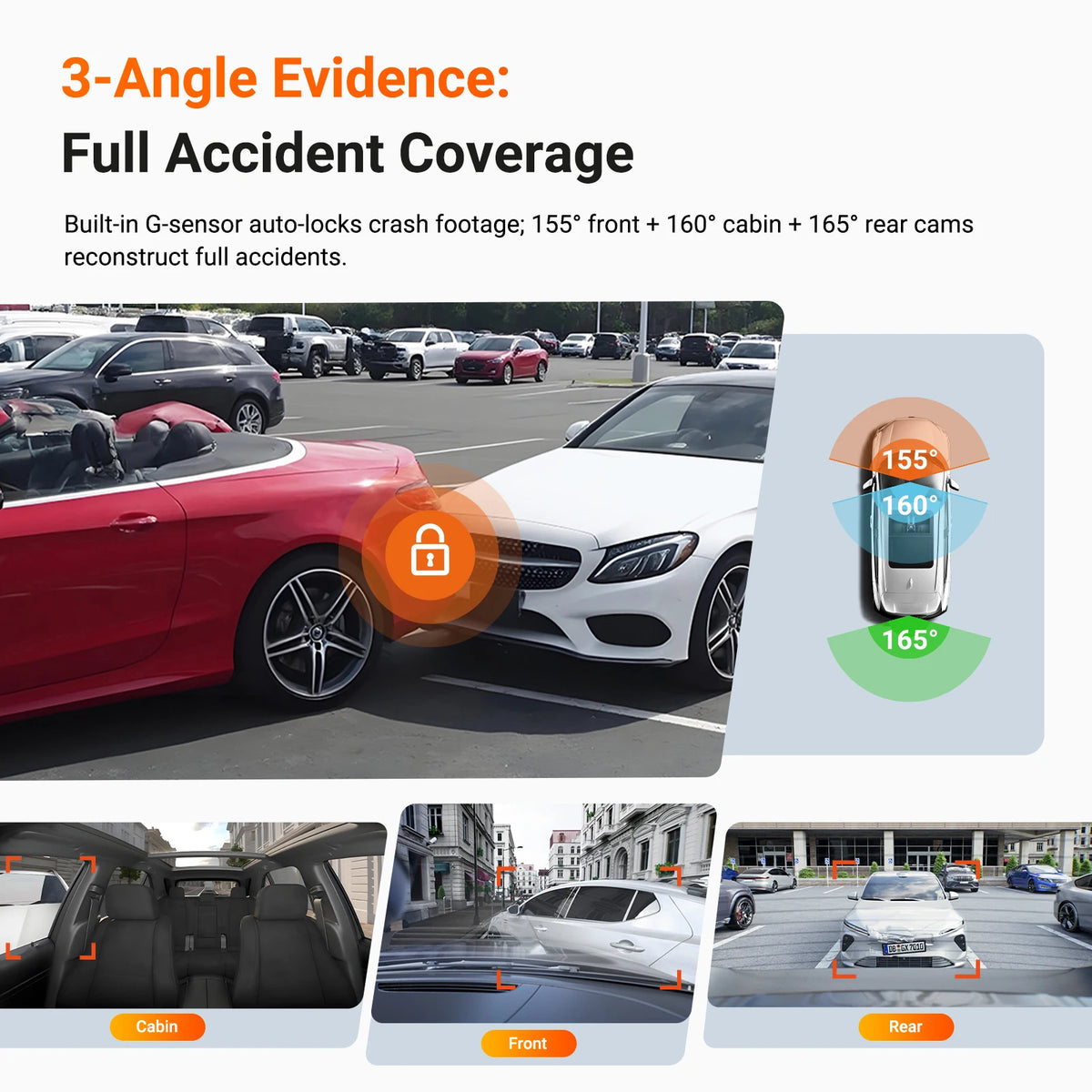Vantrue N4 Pro S DashCam 4K+1080P+2.5K 3 Channel Waterproof Rear Camera Voice Control HDR IR Night Vision GPS Wi-Fi Parking Mode