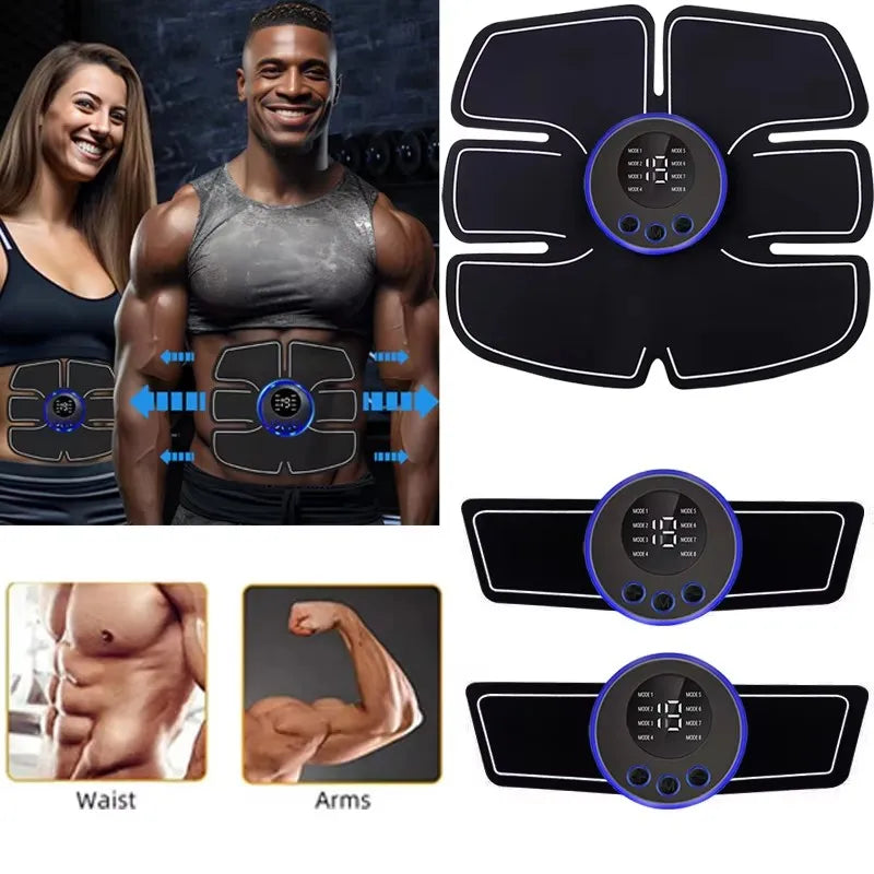 2026 EMS Abdominal Muscle Stimulator Fitness ABS Arm Training Patches Muscle Exercise Instrument USB Charging Home Men