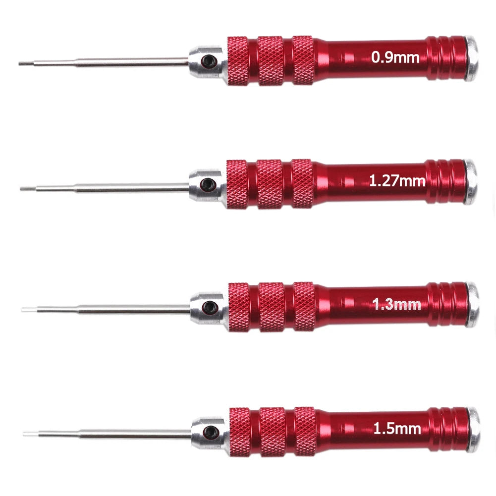 HSS Red Handle Hex Screwdriver Tool Set for RC Helicopter Repair Tools