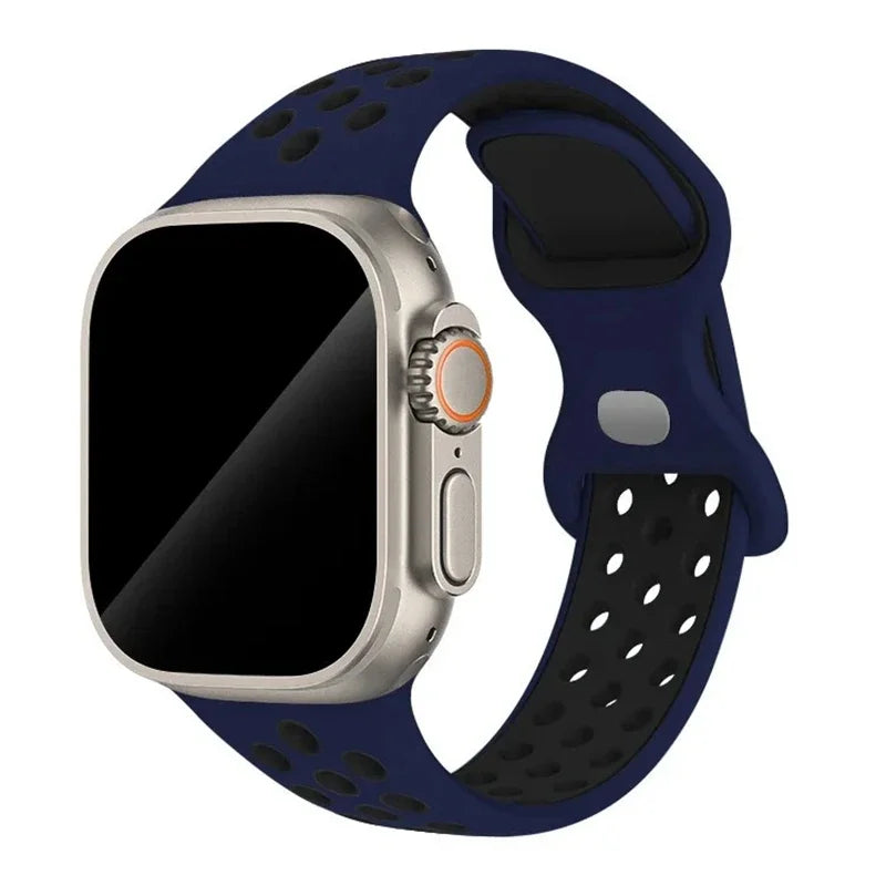 Strap For Apple Watch Band 44mm 49mm 45mm 40mm 41mm 38mm 42mm correa Breathable sports bracelet iwatch series 8 SE 7 6 5 9 Ultra