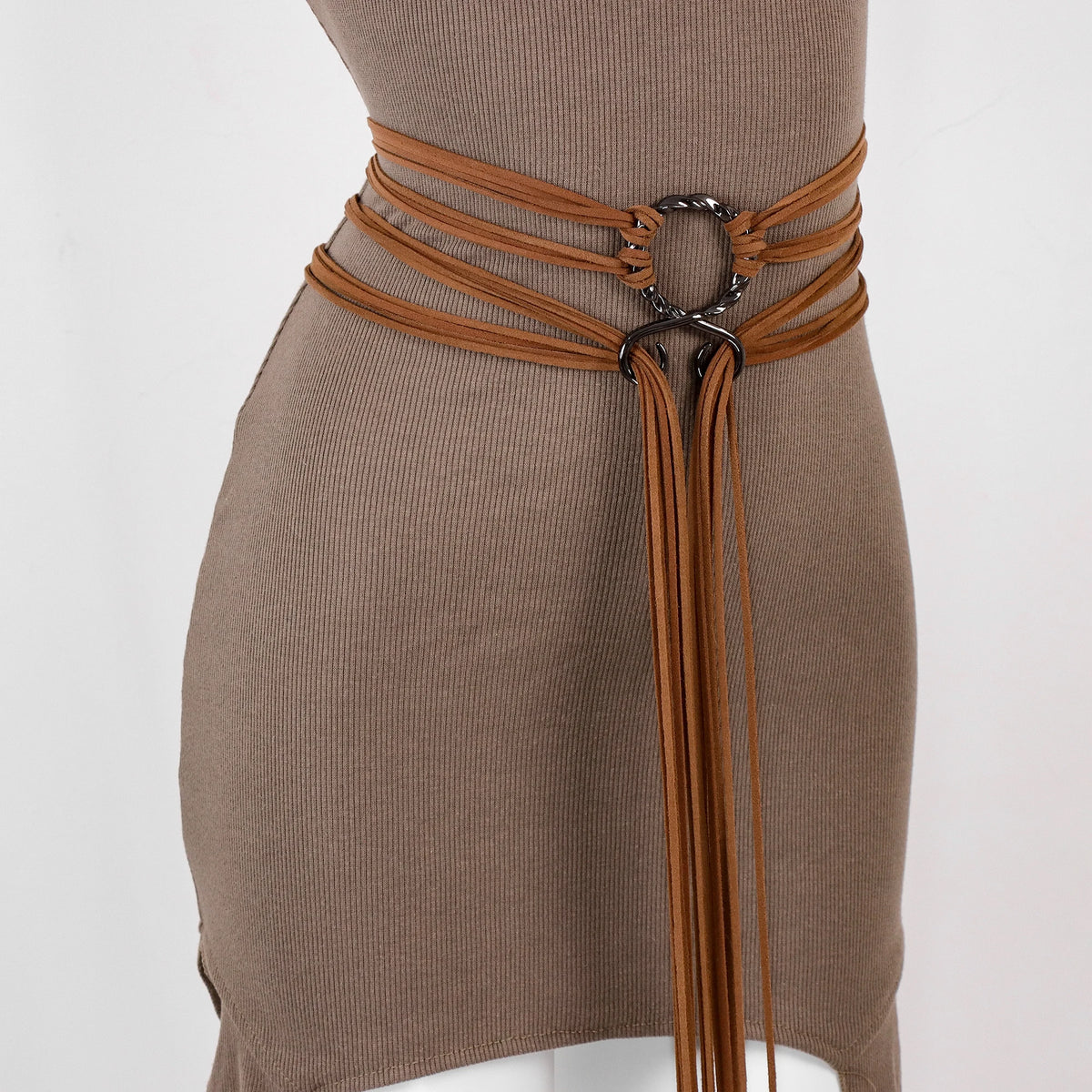 Medieval Long Rope Ring Knotted Belt for Women, Norse Witch Waist Knotted Rope Belt, Viking Renaissance Costume Accessories