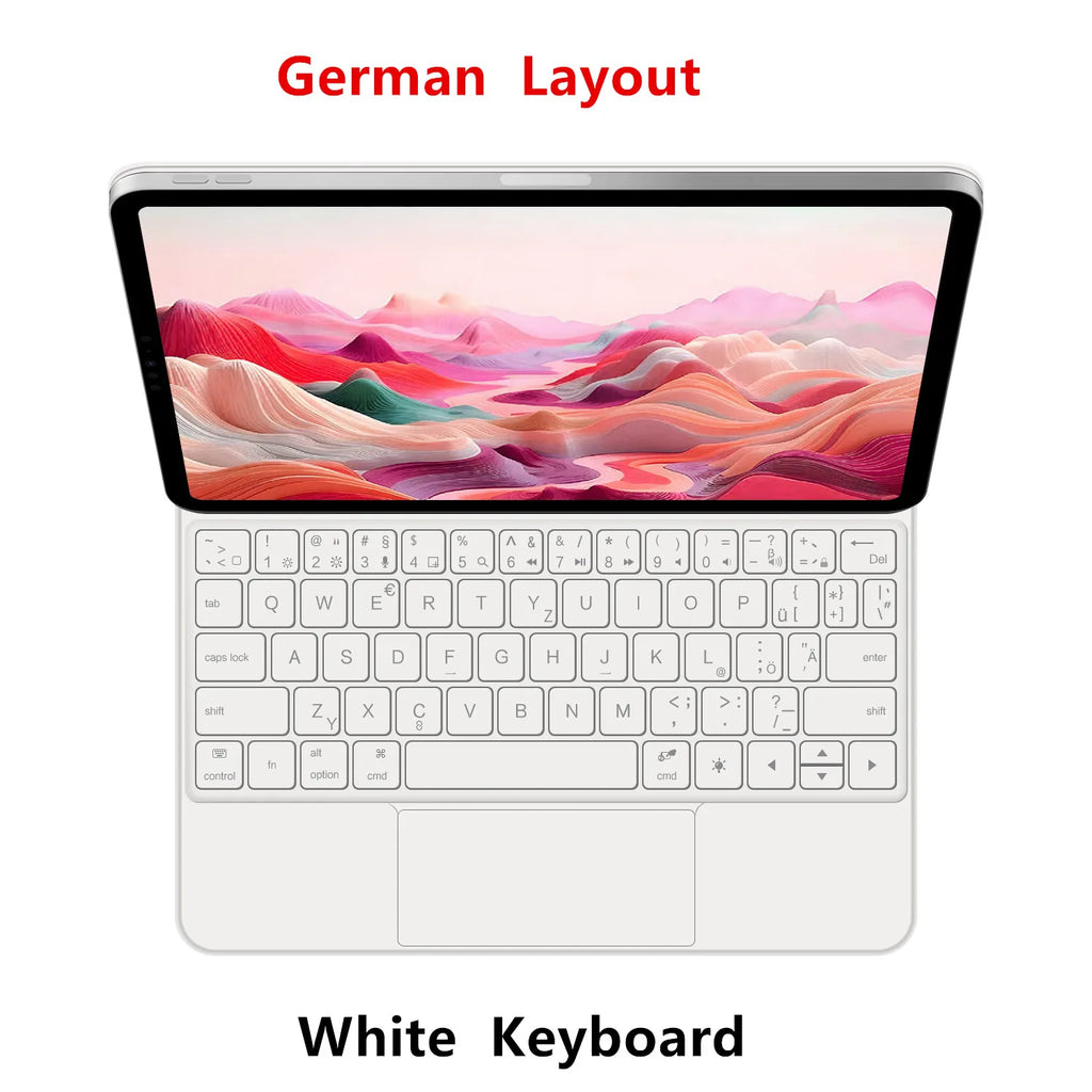 Magic Keyboard Folio For Xiaomi Pad 7 2024 Mi Pad 7 8 Pro 11.2" Tablet Smart Case for Xiaomi Pad 8 Spanish German keyboard cover