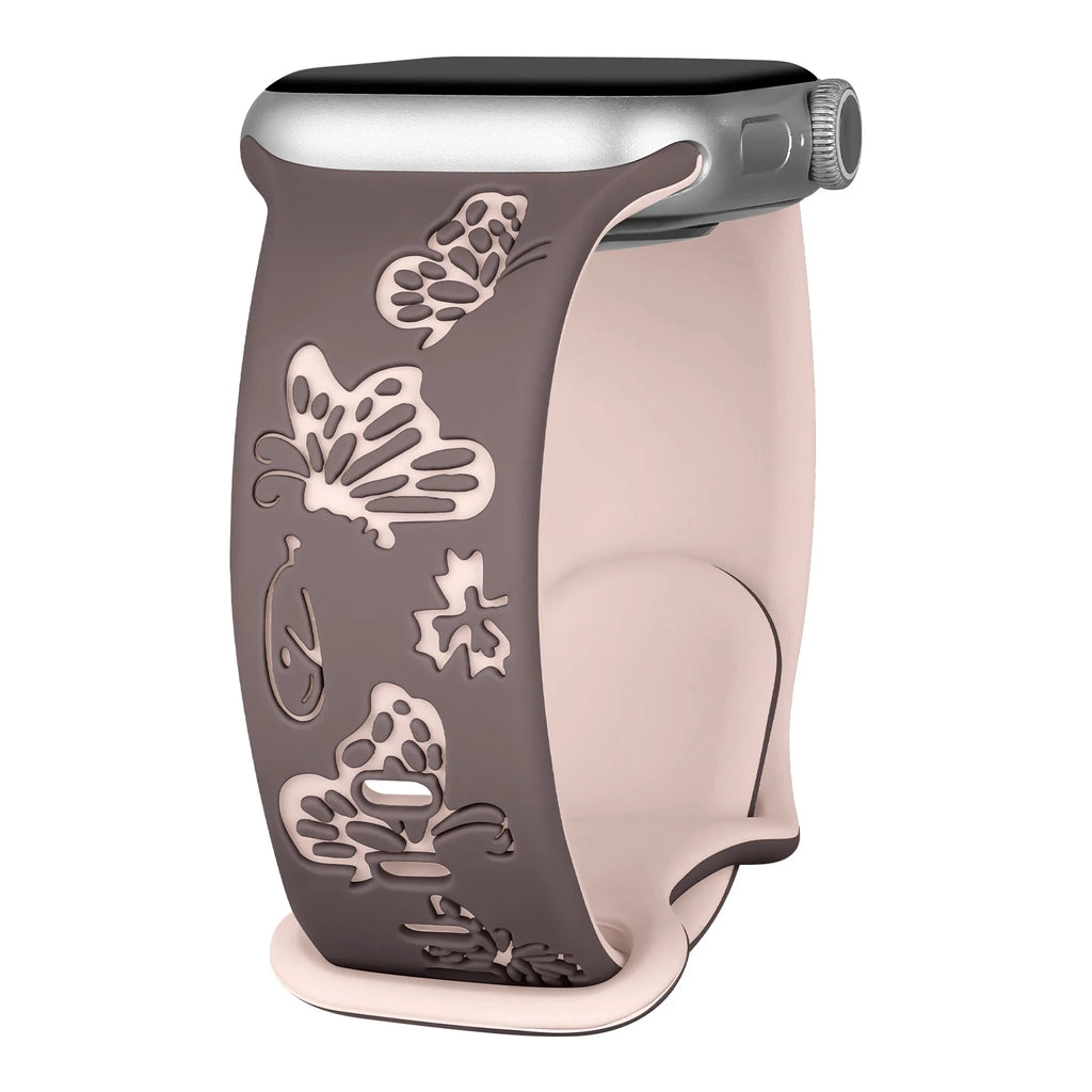 Sport Band For Apple Watch Straps 45mm 44mm 42mm 49mm 40 41mm 46mm Engraved correa bracelet iwatch Series 8 10 11 7 9 6 SE Ultra