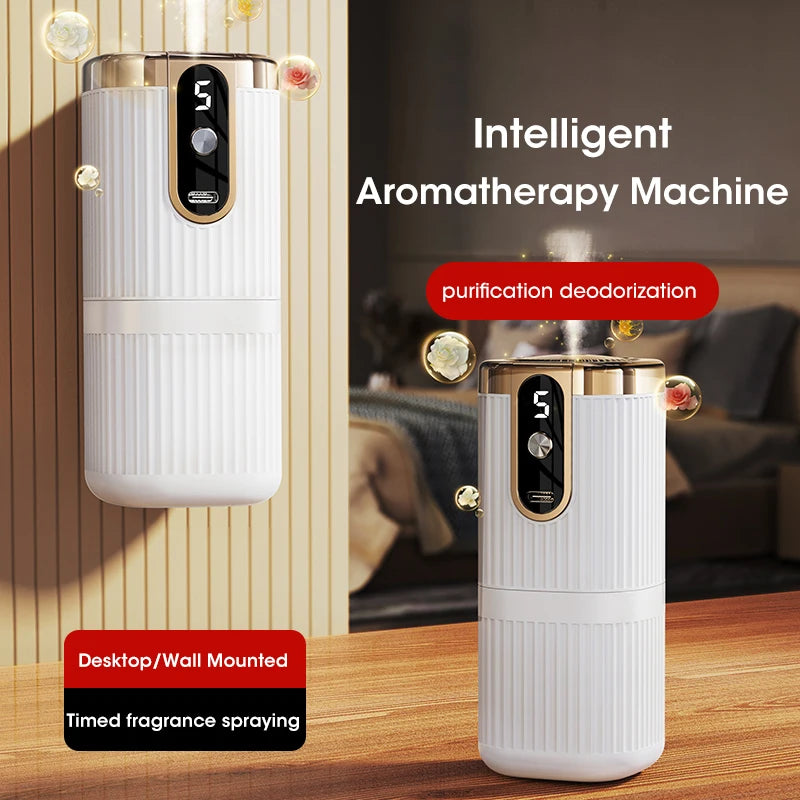 Smart USB Full-automatic 5-gear Plant Essential Oil Diffuser Perfume Humidifier Home Car Deodorization Aromatherapy Machine