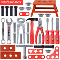 38/42 PCS Pretend Tools Kit Kids Play Repair Tool Set Plastic Construction Toys with Screwdrivers for Toddler Boys Girls Child
