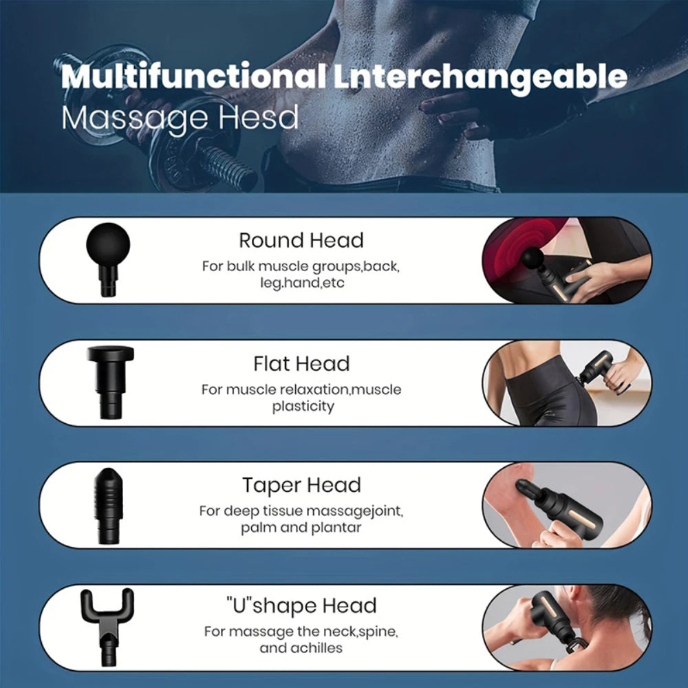 Clearance_Multifunctional fascia gun massager instrument portable muscle massage relaxation electric vibrating fascia gun_Contin