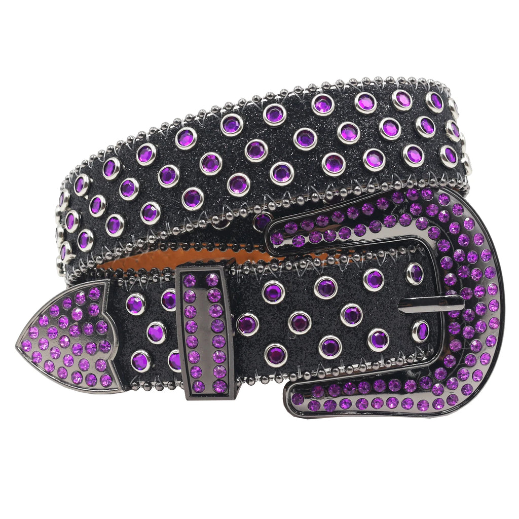 Hot Rhinestone Belts Studded Skull Lether Belts for Women Luxury Designer Brand Strap For Jeans Suppliers White Black