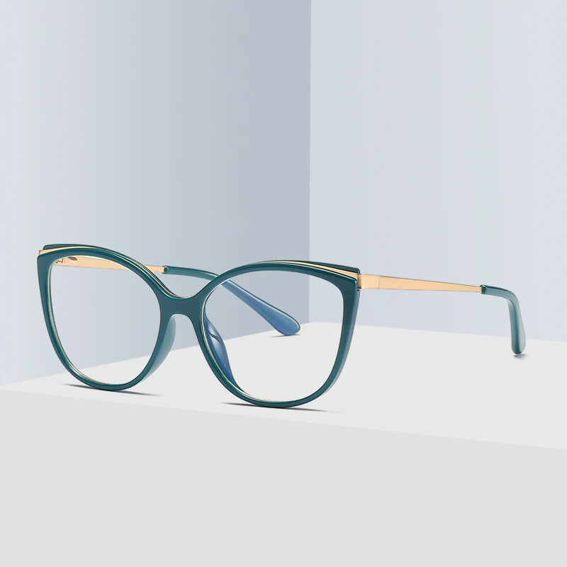 CLLOIO Vintage Cat Eye Women's Myopia Hyperopia Glasses Progressive Reading Optical Eyeglasses Prescription Customized Glasses