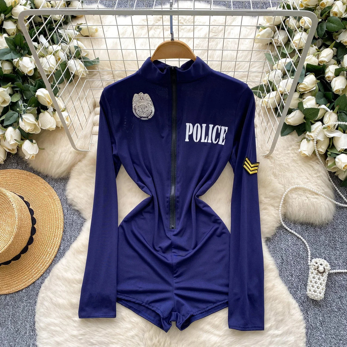 Woman Fashion Comfortable Jumpsuit Women Uniform Sexy Party Hotsweet Outfit Women Cool style Long Sleeve Jumpsuit Set Halloween