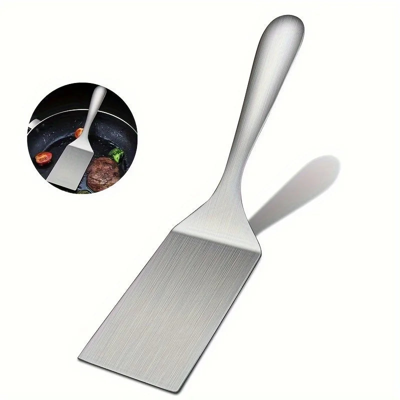 Small Stainless Steel Spatula, Grill Turner Spatula, Grill Turner, Stainless Steel Small Frying Shovel, Mental Cooking Shovel