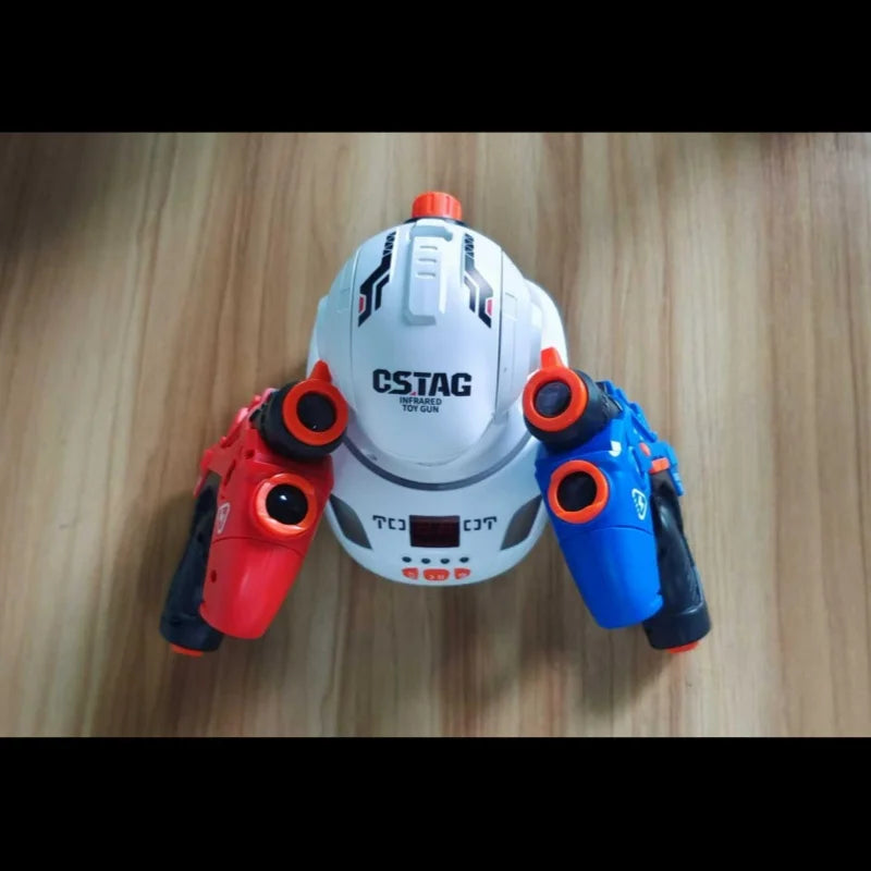 CSTAG Duck Hunting Shooting Game Kids Toy Infrared Laser Tag Gun Mini Pistol Projector Game Indoor Boys Girls Christmas Gifts