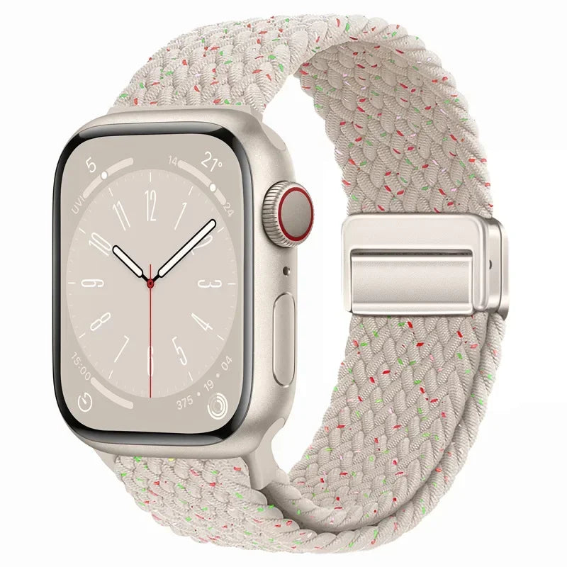 Nylon strap For Apple watch 11 10 42mm 46mm 9 8 7 45mm 41mm Ultra 3/2/1 49mm Magnetic wristband For iWatch 6 5 4 3 SE 44mm 40mm