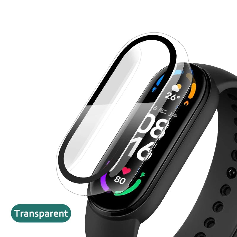 2in1 Case Screen Protector for Xiaomi Mi Band 10 9 8 7 6 5 4 3 Case+Film Full Coverage Protective Cover for Miband 6 7 band 5