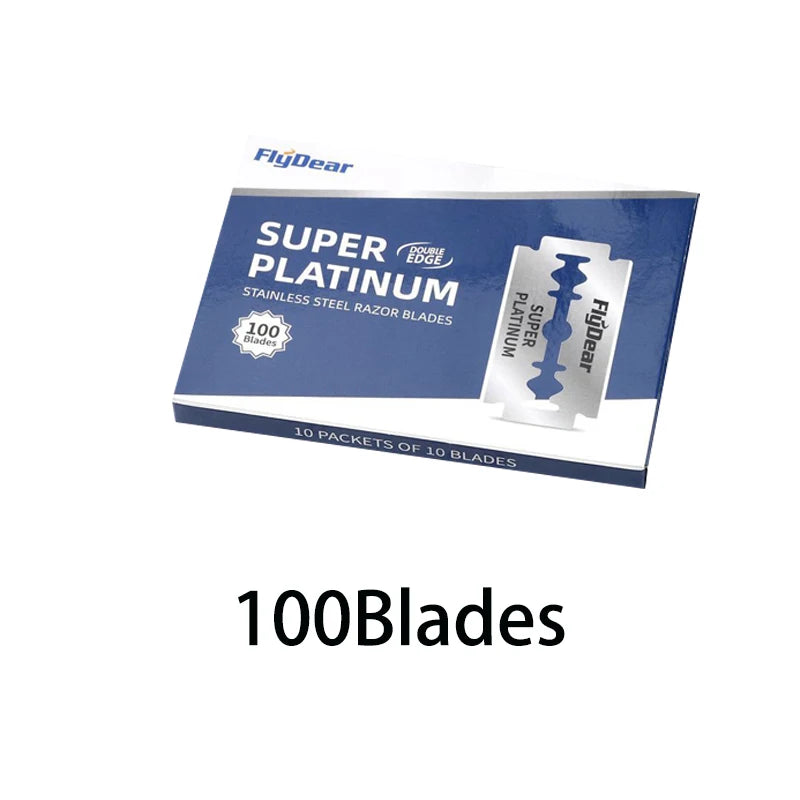 barber shop tools Stainless steel razor blade cuchillas de afeitar old-fashioned manual double-sided razor blade hairdressing
