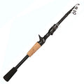 Telescopic Lure Rod 1.5M 1.8M 2.1M 2.4M Carbon Spinning Rod Baitcasting Fishing Pole 8g-25g Wooden Handle Casting Fishing Tackle