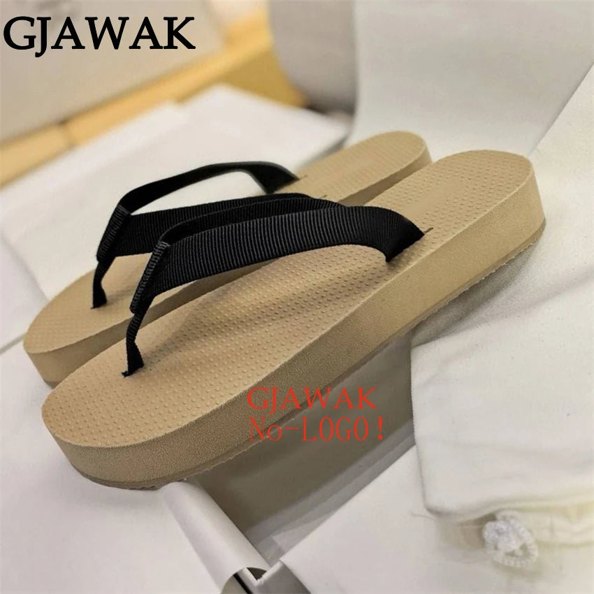 Hot Sale Summer FlipFlops Platform Flat Slippers For WomenThick Red Sole Mules Casual Beach Slides Flats Casual Shoes For Women