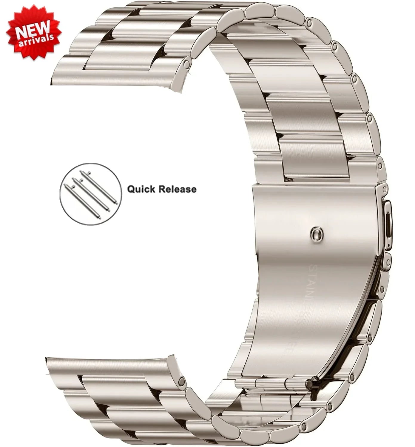 22mm Stainless Steel Strap for Xiaomi Redmi 3 Active Metal Replacement Bracelet for Redmi Watch 3 Active Watch Band Accessories