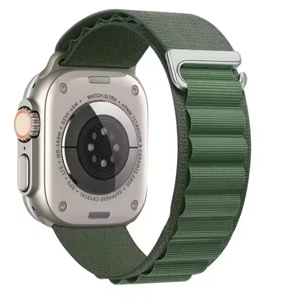 Alpine Loop Strap For Apple Watch Band 49mm 45mm 41 44mm 40mm Nylon Braided Watchband Bracelet Iwatch Series 10 46mm 42mm Ultra