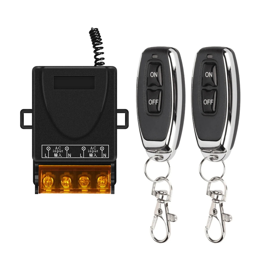433Mhz Remote Control Switch AC220V 10A Hign Power On off Remote Control Transmitter for Water Pump Motor LED/Electric Appliance