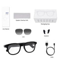 Hganus New Upgraded 800W AI Smart Glasses with Camera 3600mAh Battery Case Smart Translation Glasses Photo Video Recording Sunglasses ChatGpt App Phone WIFI 4 BT 5.3