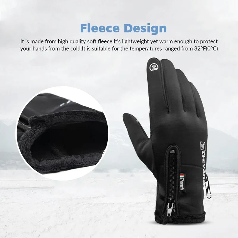 Winter Gloves Waterproof Thermal Touch Screen Thermal Windproof Warm Gloves Cold Weather Running Sports Hiking Ski Gloves 2025