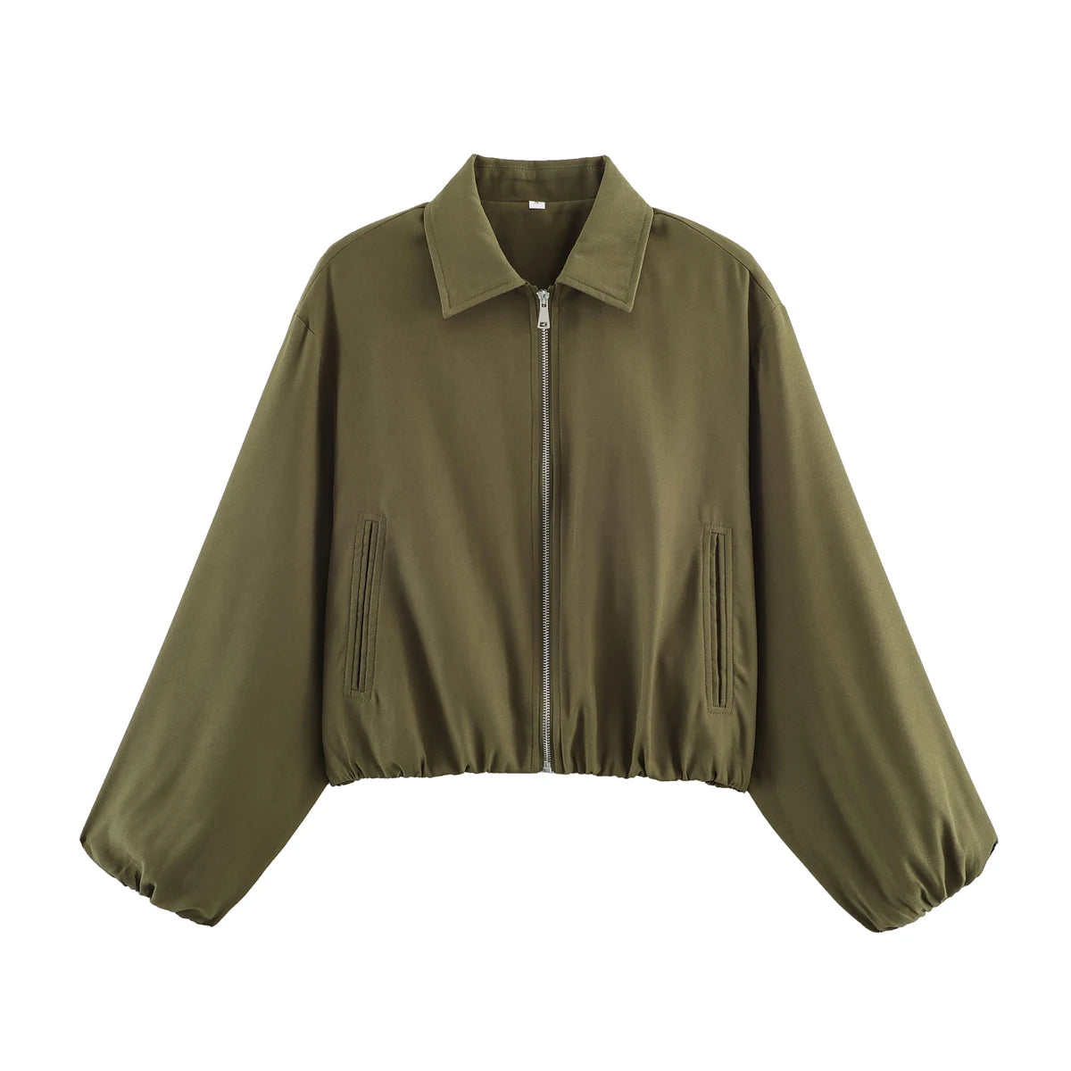 SLTNX Women's Bomber Jacket Zip Puffed Varsity Jackets for Women Cropped Demi-season Jacket for Women Coats New Outerwears