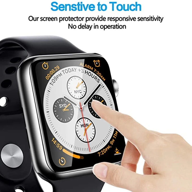 Screen Protector For Apple Watch series 10 9 8 45mm 41mm 44mm 7 Ultra 49MM HD No Glass Full Film iWatch 6 5 4 se 40mm 42mm 46mm