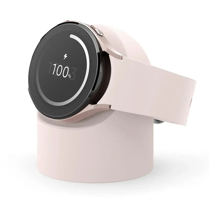 Compatible with For Samsung Galaxy Watch 7 4 3 6 5 Charger Stand 40 44 46mmGalaxy Watch3 4 6 5 Pro 7 Charger silicone Stand 45mm