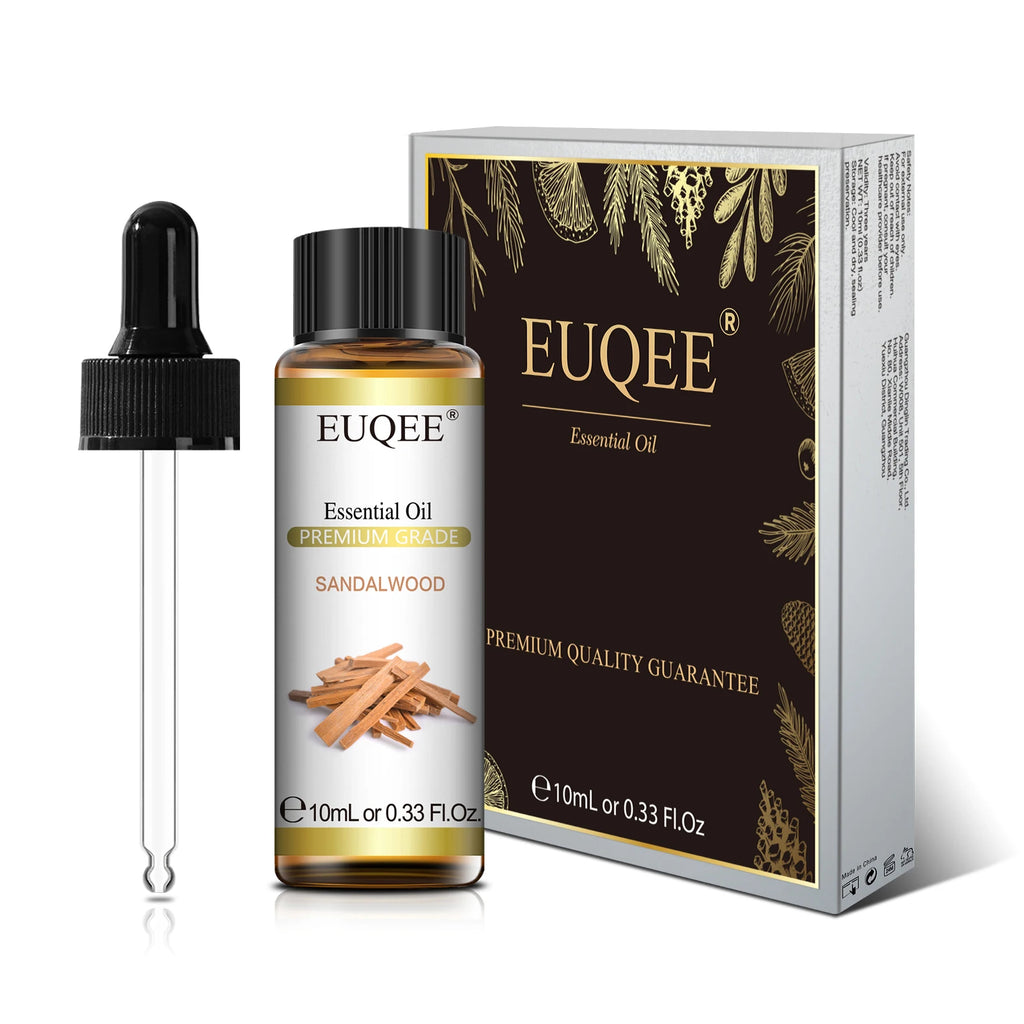 EUQEE 10ml Oregano Vetiver Essential Oil For Humidifier Candle Making Myrrh Ginger Helichrysum Lemon  Rose Eucalyptus Aroma Oils