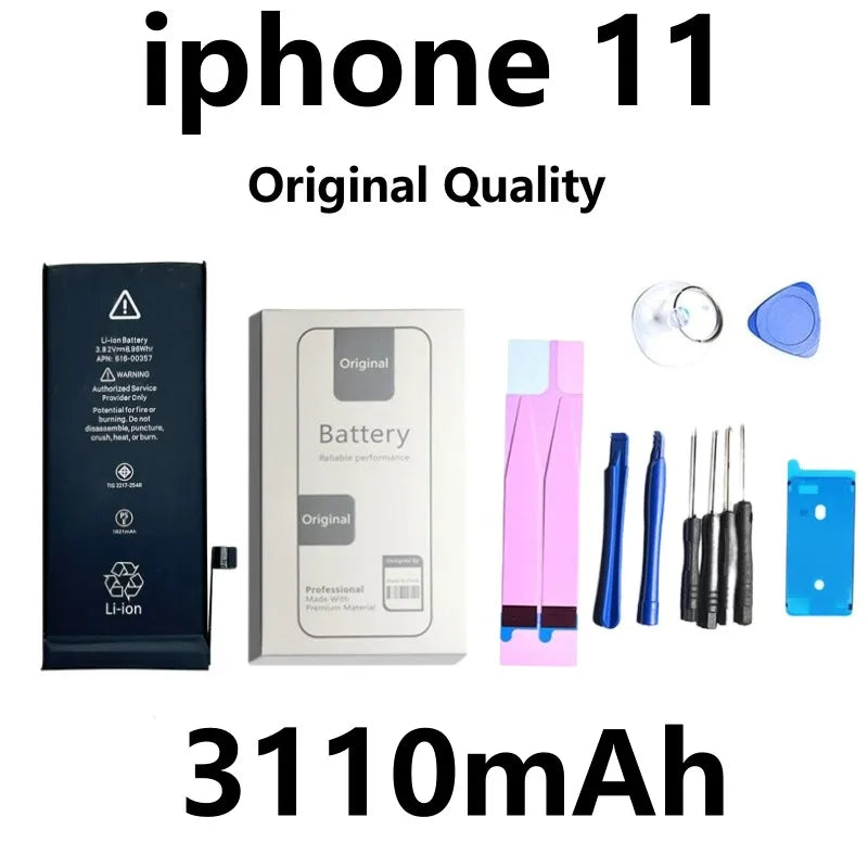 Xilecaly Battery For iPhone 14 Pro Max 11 Pro 12 13 Mini Pro Max Original Real High Capacity Replacement Bateria Warranty 1 Year