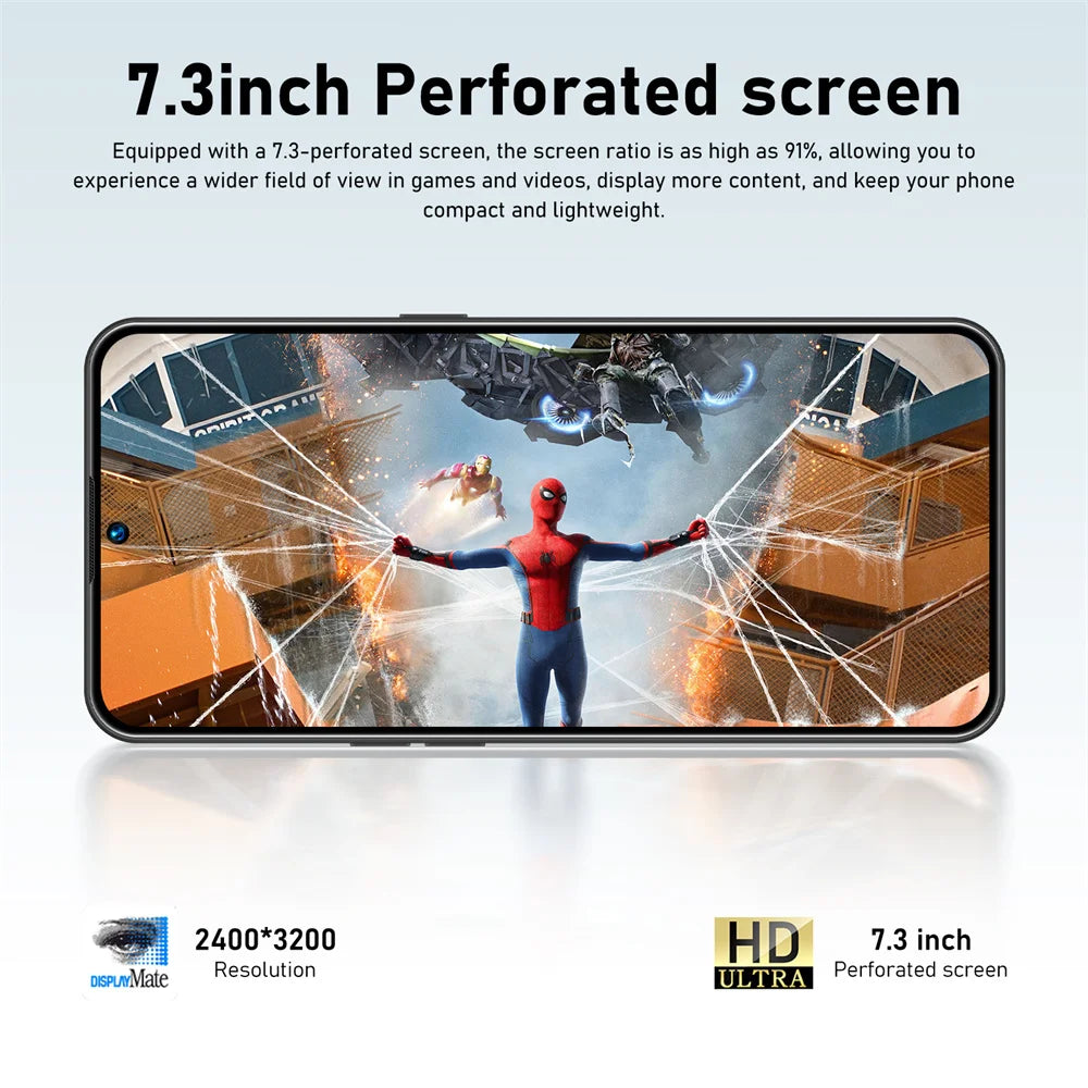 K-Touch Mobile Phones C27 Ultra Smartphone Android 5G Cell phone 7.3 Inch 16+48MP Camera 22GB+2TB 7800mAh Battery Factory Unlocked For Men Women