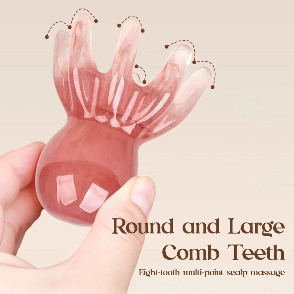 Octopus Shape Scalp Massage Comb 8-Tentacle Head Scratcher Comb Portable for Home Office Massage