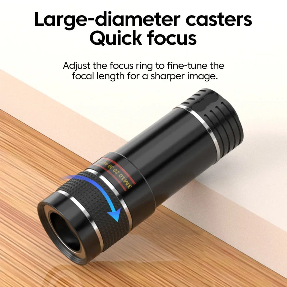 20X Zoom HD Universal Optical Camera Telephoto Clip Lens Phone Smartphone Telescope Focus Len Concerts Contest Observe Animal