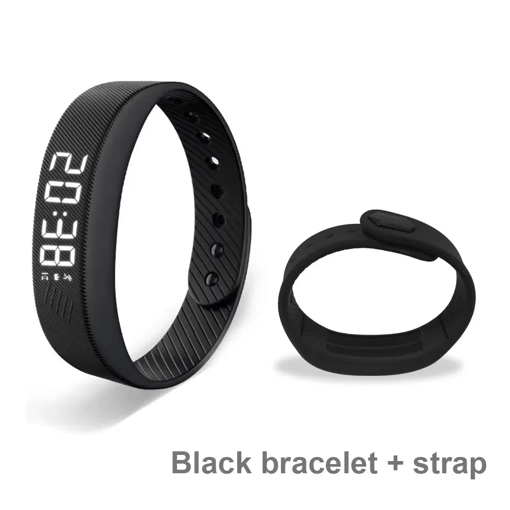 Smart Bracelet with Running Pedometer, Monitoring, Vibration Alarm, Led Digital Waterproof Smart Watch
