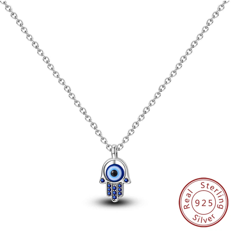 Necklace 925 Sterling Silver Butterfly Love Heart Bear Classic Simple Adjustable Necklace For Women Girl Fashion Jewelry Gifts