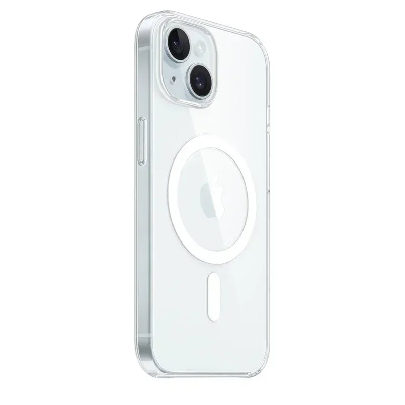 Magnetic Original Clear Case For iPhone 17 18 16 15 14 13 12 11 Pro Max Mini XS XR Funda For Magsafe Silicone Transparent Cover