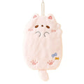 Wholesale Cute Cartoon Tanuki Hanging Towel Coral Velvet Hair Does Not Lose Thick Cloth Kitchen Bathroom Absorbent Towels