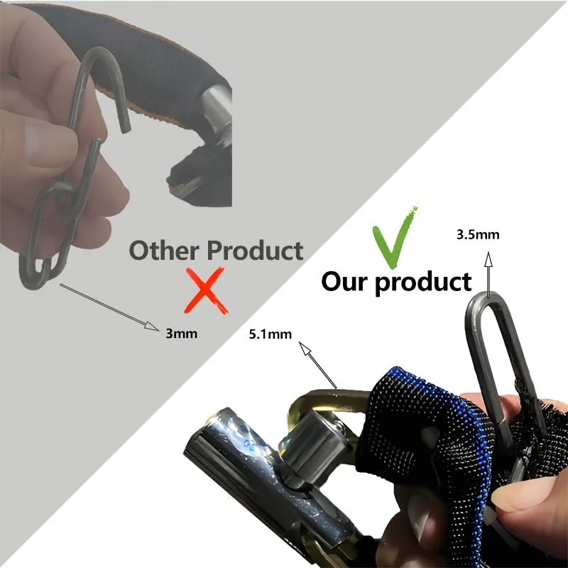 Bike Chain Lock 65cm 250g Ultra Lightweight Portable Anti-Theft Zinc Alloy Fabric Wrapped Bicycle Security Lock MTB Road Cycling