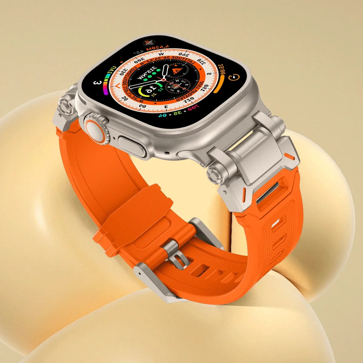 Soft Rubber Strap for Apple Watch Ultra 3 2 Band 49mm 46mm 45mm 42 44mm Luxury Bracelet for IWatch Series 11 10 9 8 7 6 5 Correa