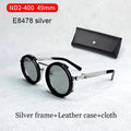 ND9 Adjustable Dimming Sunglasses Retro Punk Round Men's Fishing UV400 Polarized Driving Sunglasses Women